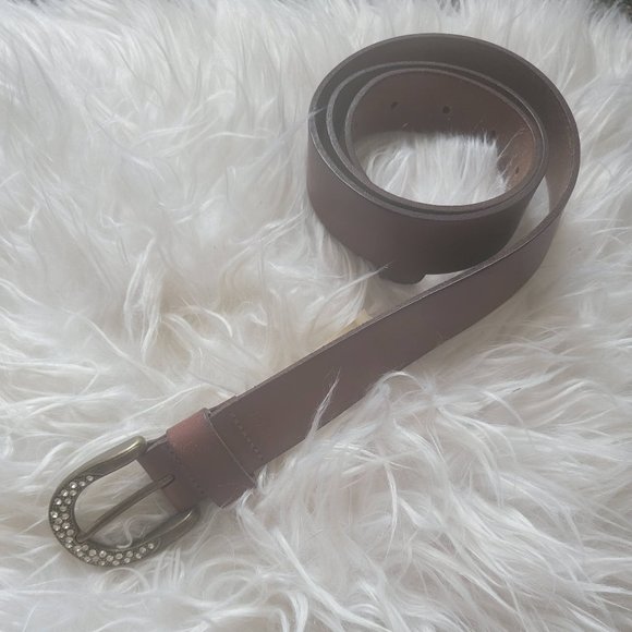 NWT Fossil Rhinestone Leather Belt Size Medium - Picture 12 of 12